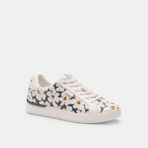 Coach Lowline Low Top Sneaker With Floral Print Gekleurd | COH865834