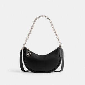 Coach Mira Shoulder Bag Zilver Zwart | COH864857