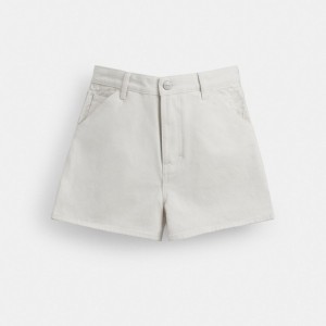 Coach Painter Jean Shorts In Organic Cotton Wit | COH866049