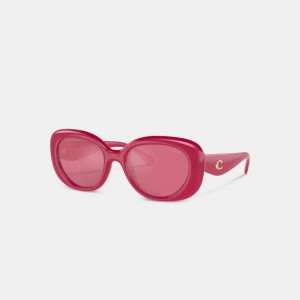Coach Pillow Tabby Round Sunglasses Roze | COH866386