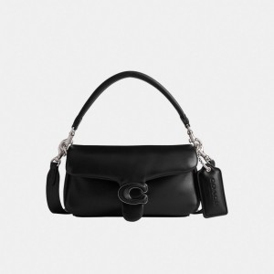 Coach Pillow Tabby Shoulder Bag 20 Zilver Zwart | COH864788