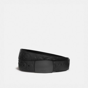 Coach Plaque Buckle Cut To Size Reversible Belt, 38 Mm Zwart | COH866994