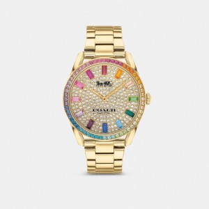Coach Preston Watch, 36 Mm Goud | COH866276