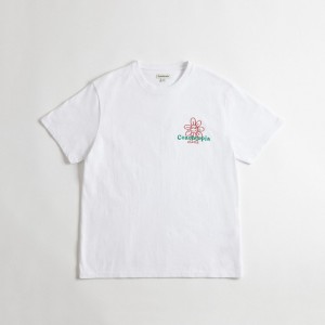 Coach Relaxed T Shirt In 97% Recycled Cotton: Flower Watcher Wit | COH866913