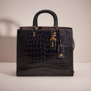 Coach Restored Rogue In Alligator Zwart | COH865143