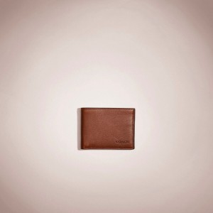 Coach Restored Slim Billfold Wallet Bruin | COH866704