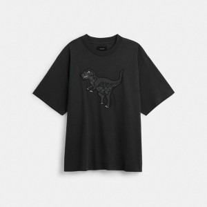 Coach Rexy T Shirt Zwart | COH866915