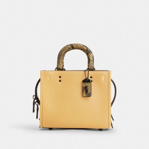 Coach Rogue 17 With Snakeskin Detail Blauw Grijs | COH865346