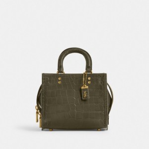 Coach Rogue 20 In Alligator Olijfgroen | COH865137