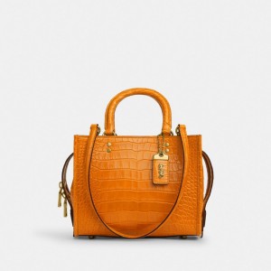 Coach Rogue Bag 25 In Alligator Oranje | COH865222