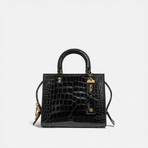 Coach Rogue Bag 25 In Alligator Zwart | COH865332