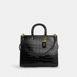 Coach Rogue Bag In Alligator Zwart | COH865162
