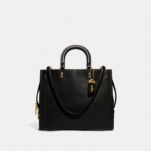 Coach Rogue Bag In Regenerative Leather Zwart | COH865368