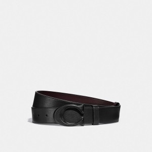 Coach Signature Buckle Cut To Size Reversible Belt, 38 Mm Zwart | COH866997