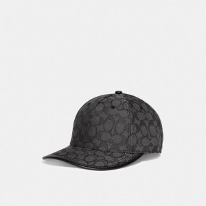 Coach Signature Jacquard Baseball Hat Grijs | COH866417