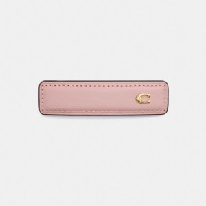 Coach Signature Leather Barrette Roze | COH866163