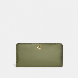 Coach Skinny Wallet Mosterdgeel | COH865494