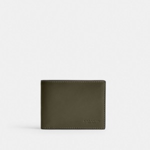 Coach Slim Billfold Wallet Groen | COH866714