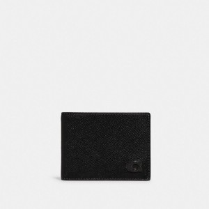 Coach Slim Billfold Wallet Zwart | COH866712