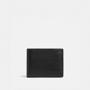Coach Slim Billfold Wallet Zwart | COH866713