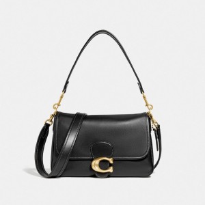 Coach Soft Tabby Shoulder Bag Zwart | COH864967