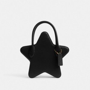 Coach Star Bag In Regenerative Leather Zwart | COH865345
