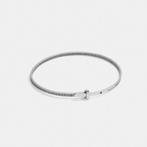 Coach Sterling Silver Bangle Bracelet Zilver | COH867020