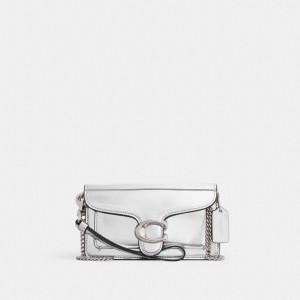 Coach Tabby Crossbody In Silver Metallic Metal Zilver Zilver | COH865642