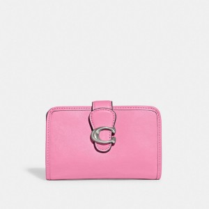 Coach Tabby Medium Wallet Zilver Roze | COH865486