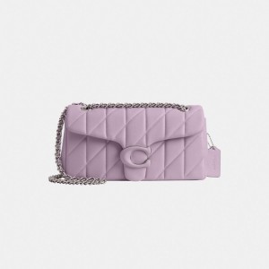Coach Tabby Shoulder Bag 26 With Quilting Zilver Paars | COH865406