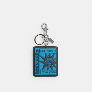 Coach The Lil Nas X Drop Bunny Bag Charm Zilver Blauw | COH866454