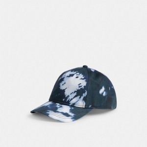 Coach Tie Dye Print Baseball Hat Blauw | COH867046
