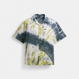 Coach Tie Dye Shirt In Organic Cotton Geel | COH866933