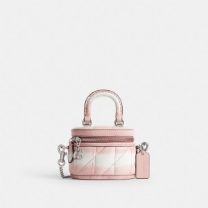 Coach Trail Crossbody Bag 12 With Quilting And Tie Dye Zilver Roze Gekleurd | COH865392