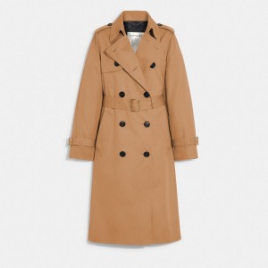Coach Trench Coat Khaki | COH865924