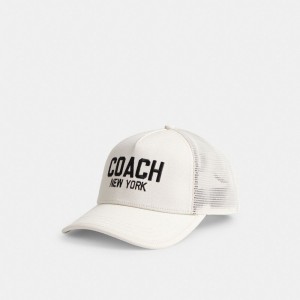 Coach Trucker Hat Wit | COH866413