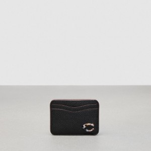 Coach Wavy Card Case Zwart | COH865708