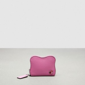 Coach Wavy Zip Around Wallet In Coachtopia Leather Roze | COH865559