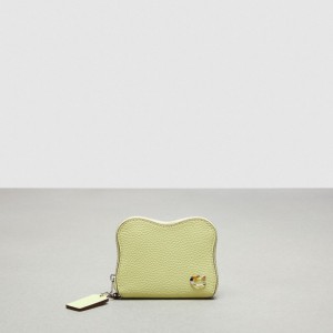 Coach Wavy Zip Around Wallet In Coachtopia Leather Lichtgroen | COH865594