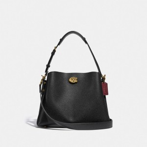 Coach Willow Shoulder Bag Zwart | COH865375