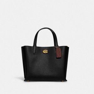 Coach Willow Tote Bag 24 Zwart | COH865065