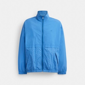 Coach Windbreaker In Recycled Polyester Blauw | COH866865