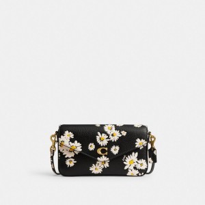 Coach Wyn Crossbody Bag With Floral Print Zwart Gekleurd | COH865429