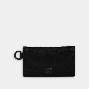 Coach Zip Card Case Zwart | COH865692